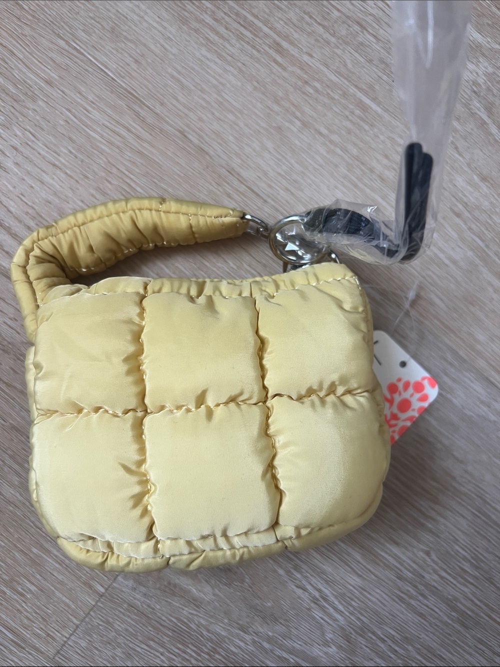 Free People Yellow Quilted Mini Bag